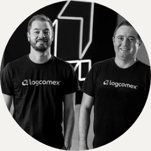 Helmuth Hofstatter e Carlos Souza, da Logcomex